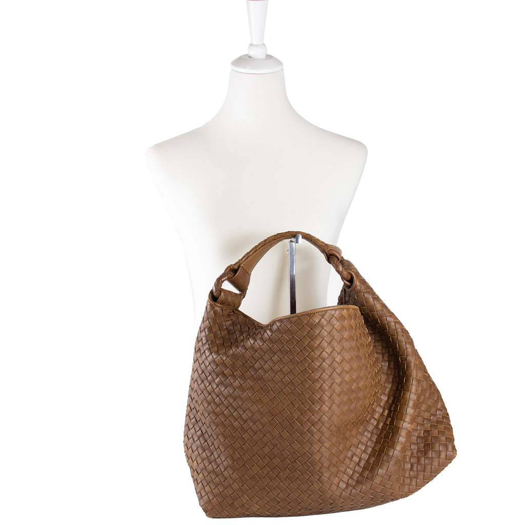 Bottega Veneta Intrecciato Brun Skuldertaske