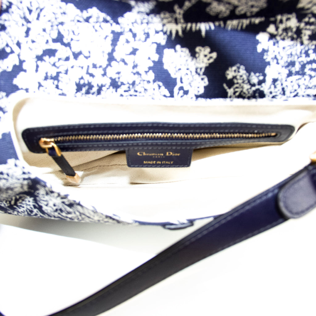 Christian Dior' Navy Saddle Bag