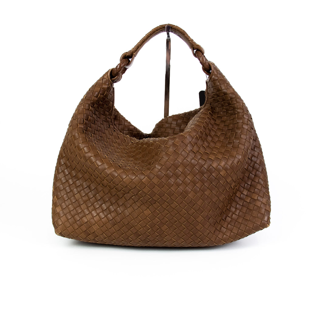 Bottega Veneta Intrecciato Brun Skuldertaske