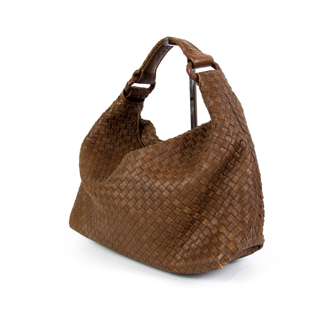 Bottega Veneta Intrecciato Brun Skuldertaske