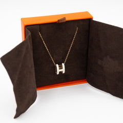 Hermes POP H Necklace White