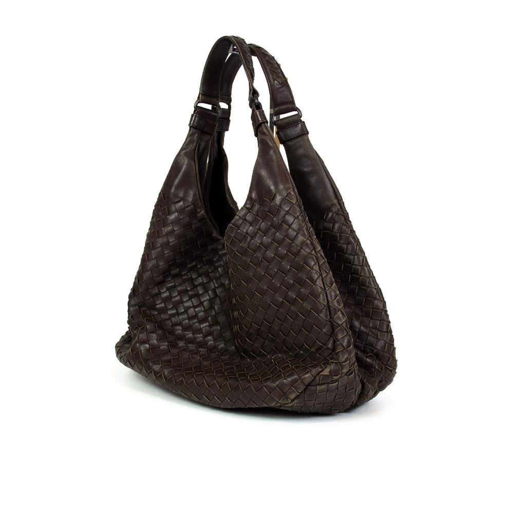 Bottega Veneta Intrecciato Brun Skuldertaske