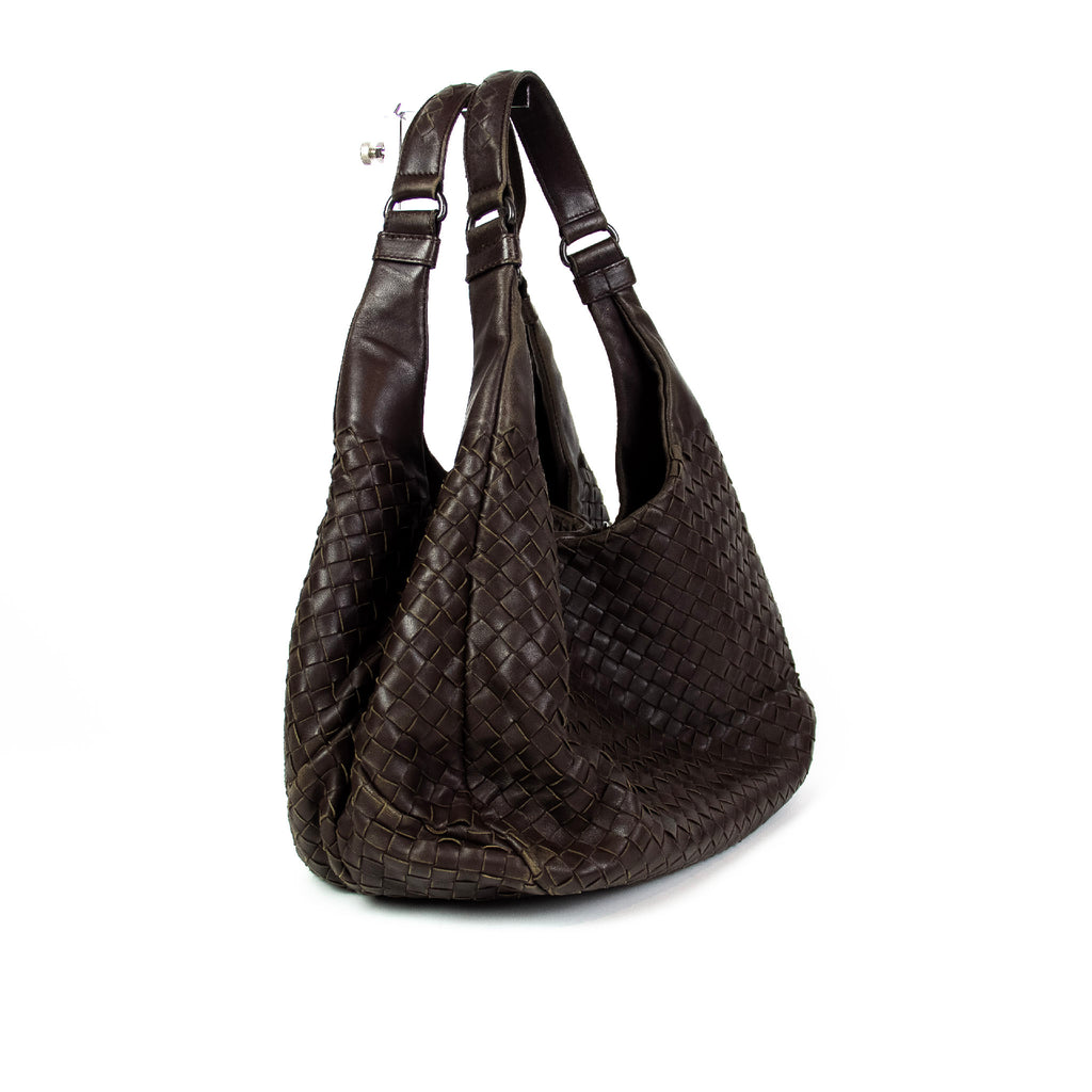 Bottega Veneta Intrecciato Brun Skuldertaske