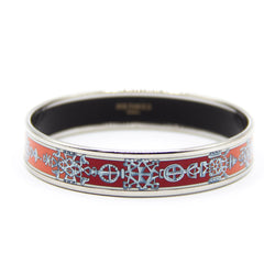 Hermes Bracelet Enamel Silver