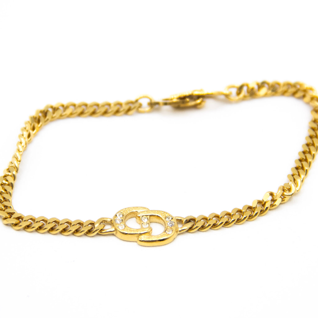 Christian Dior CD armbånd guld