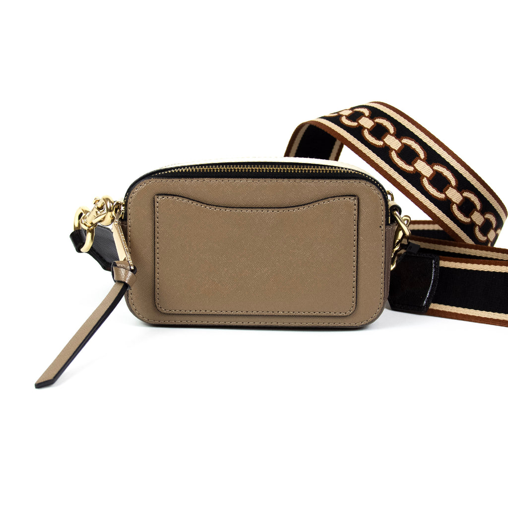 Marc Jacobs The Snapshot skuldertaske beige