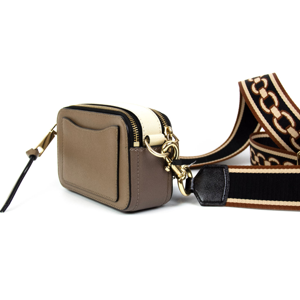 Marc Jacobs The Snapshot skuldertaske beige