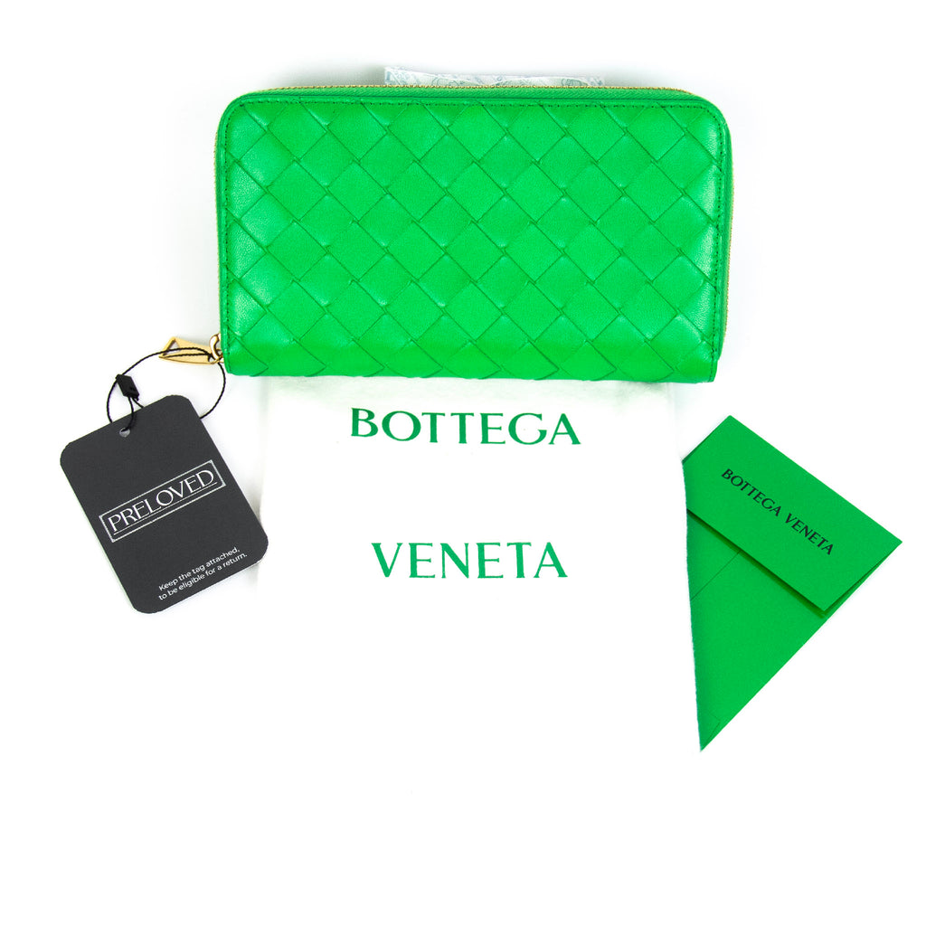 Bottega Veneta Grøn Long Pung