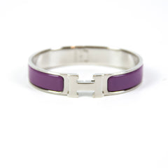 Hermes Click H Purple Bracelet