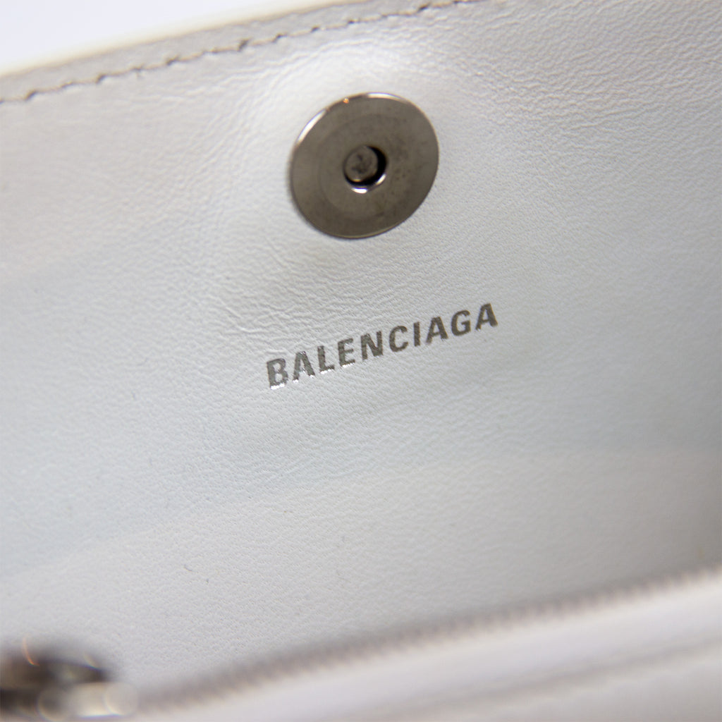 Balenciaga Hourglass Top Hvid Håndtaske