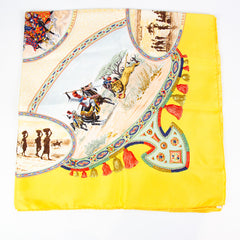 Hermes Kare90 Scarf Yellow