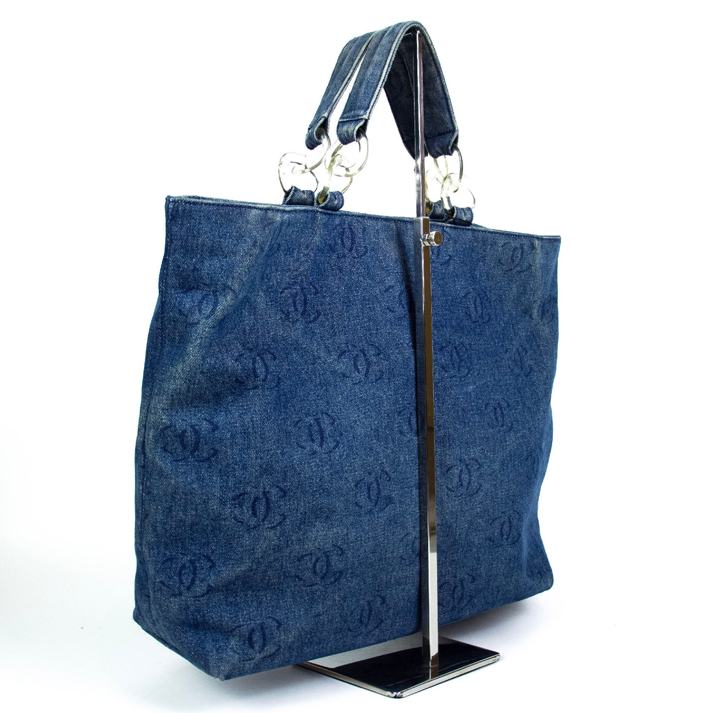 Chanel 2002 Cruise Collection Denim CC Tote