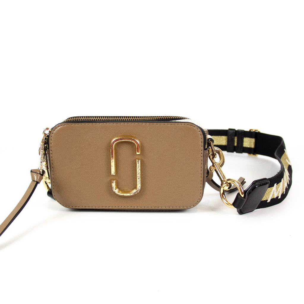 Marc Jacobs The Snapshot Beige Skuldertaske