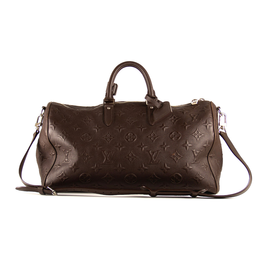 Louis Vuitton Monogram Revelation Keepall Bandouliere 45 Brun