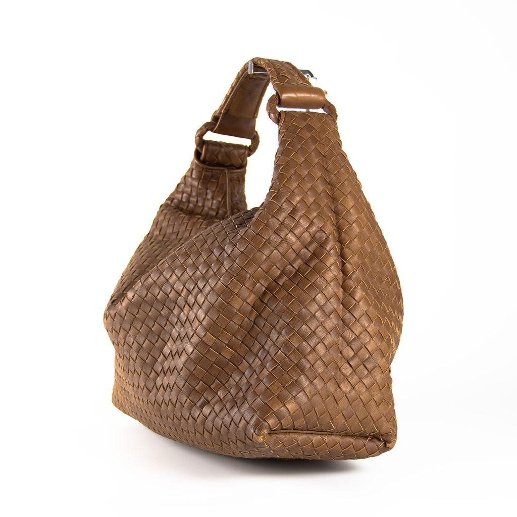 Bottega Veneta Intrecciato Brun Skuldertaske