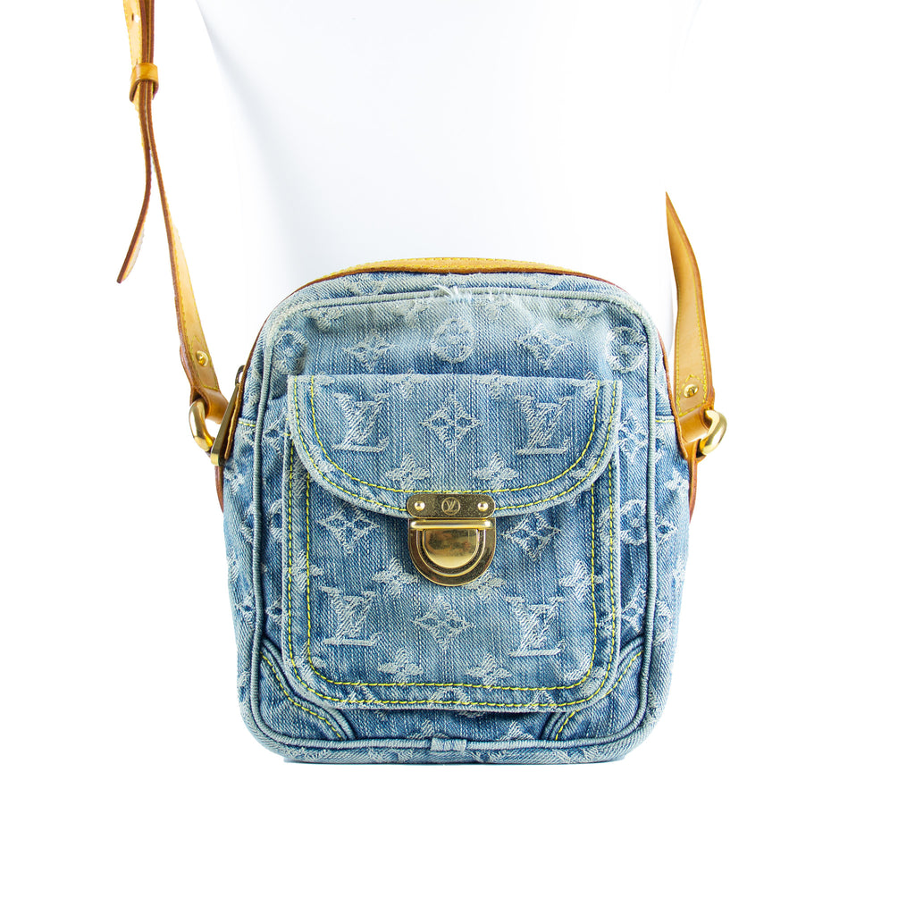 Louis Vuitton Crossbody Denim blå