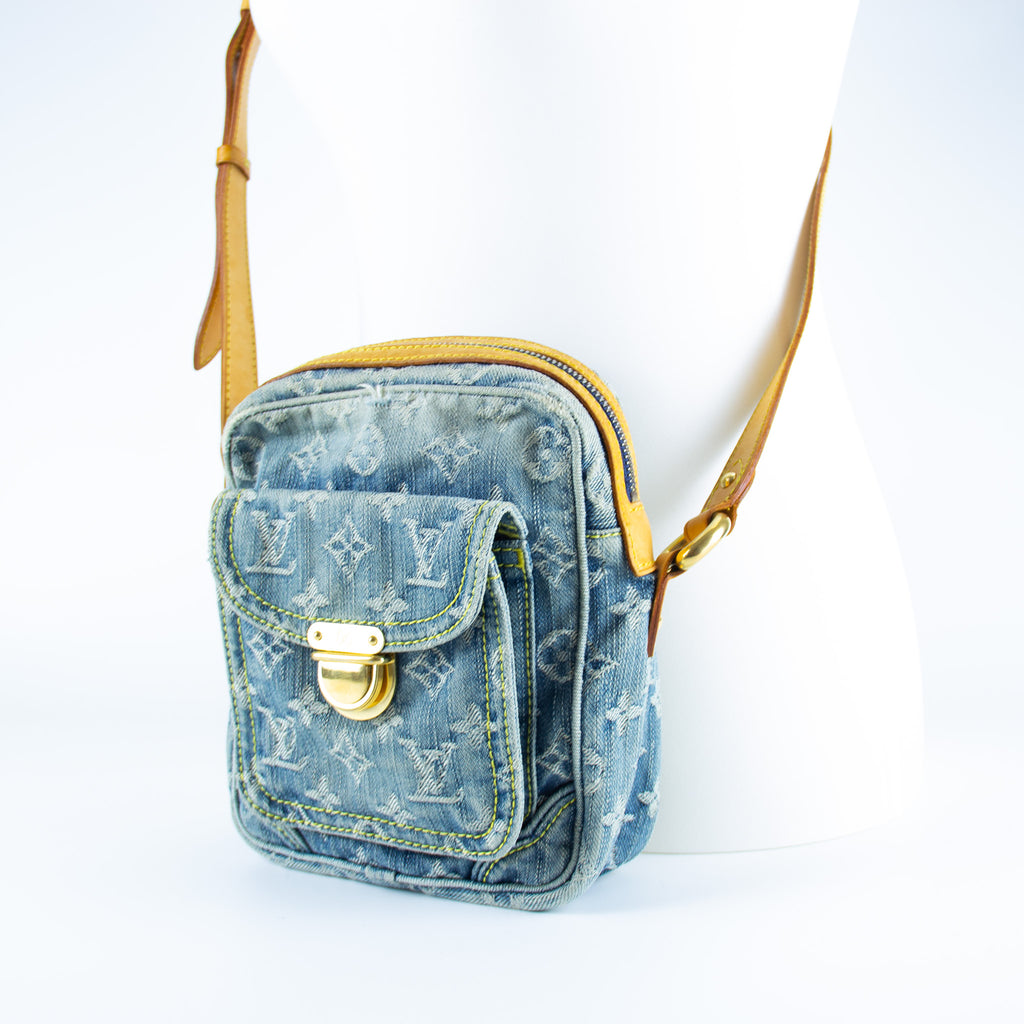 Louis Vuitton Crossbody Denim blå