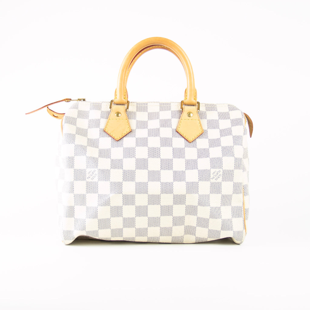 Louis Vuitton Speedy 25 Hvid Damier Azur