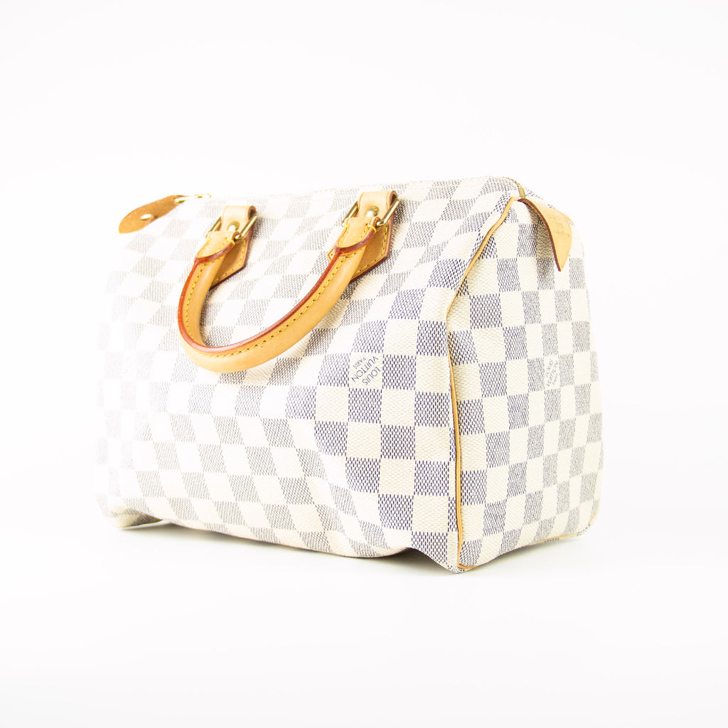 Louis Vuitton Speedy 25 Hvid Damier Azur