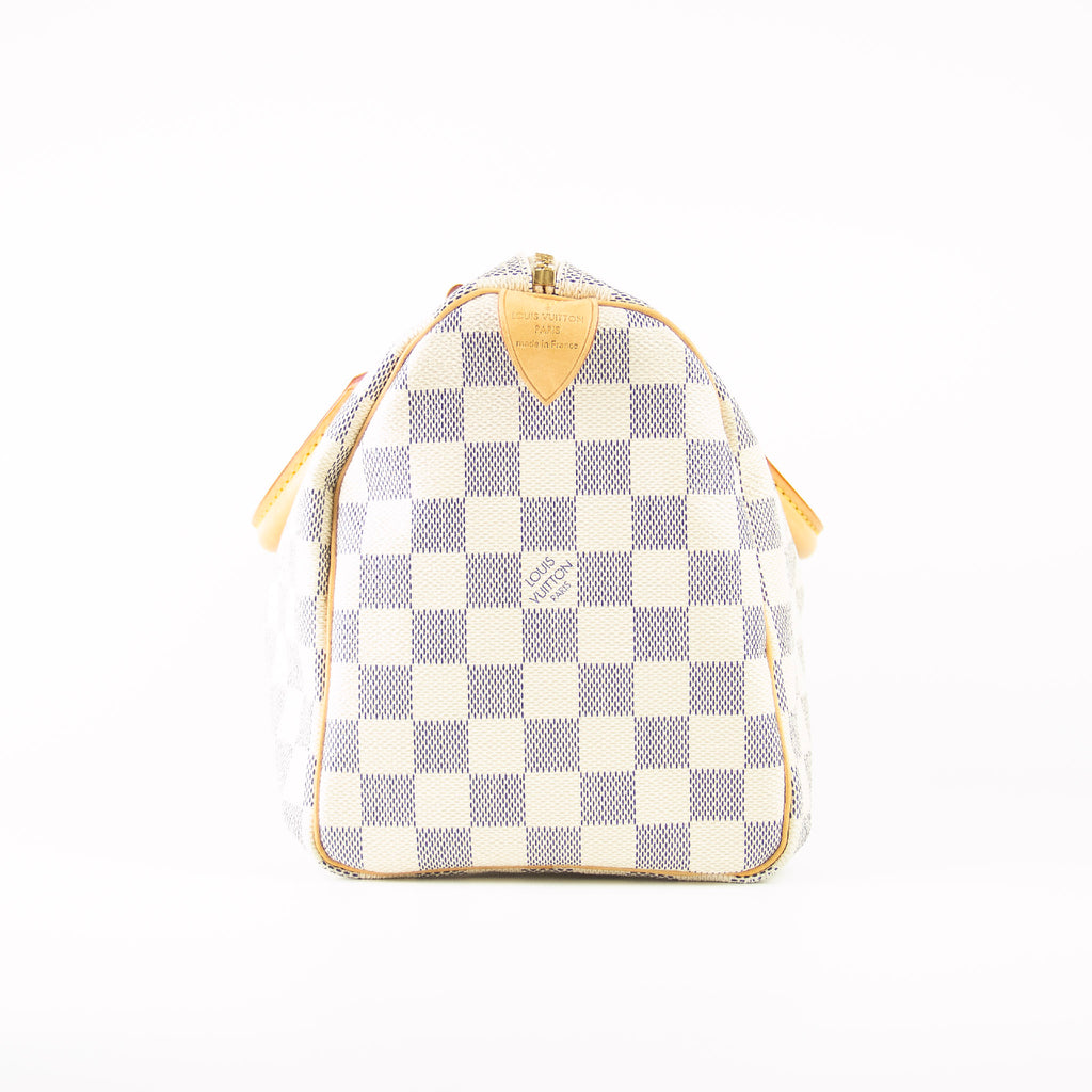 Louis Vuitton Speedy 25 Hvid Damier Azur