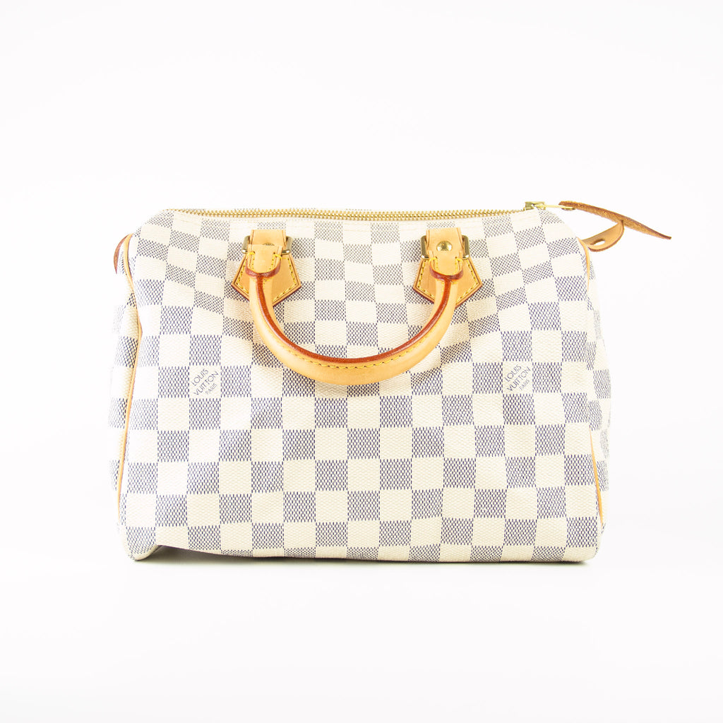 Louis Vuitton Speedy 25 Hvid Damier Azur