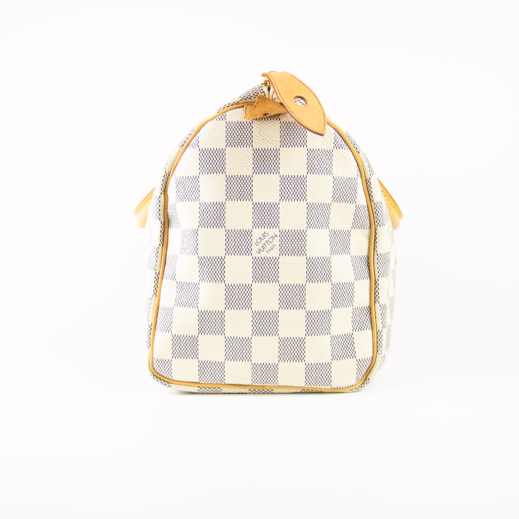 Louis Vuitton Speedy 25 Hvid Damier Azur