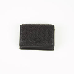 Bottega Veneta Intrecciato Leather Wallet Black