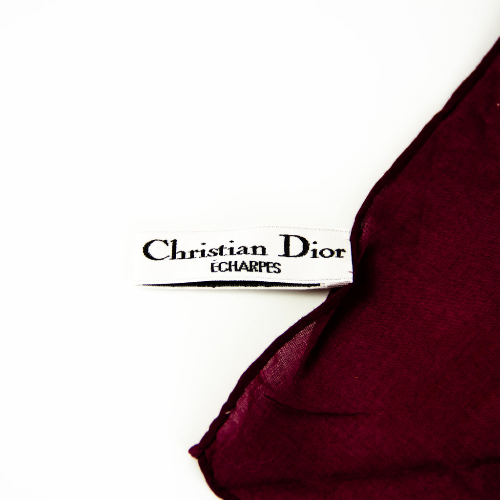 Christian Dior Rødt Trotter tørklæde