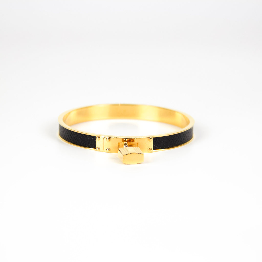 Hermes Bangle Kelly Guld Sort