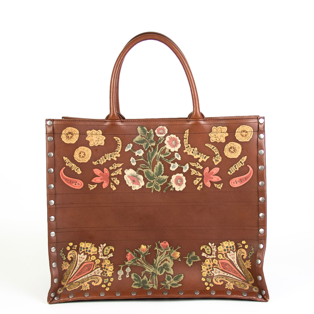 Christian Dior 2021 Leather Floral Book Tote